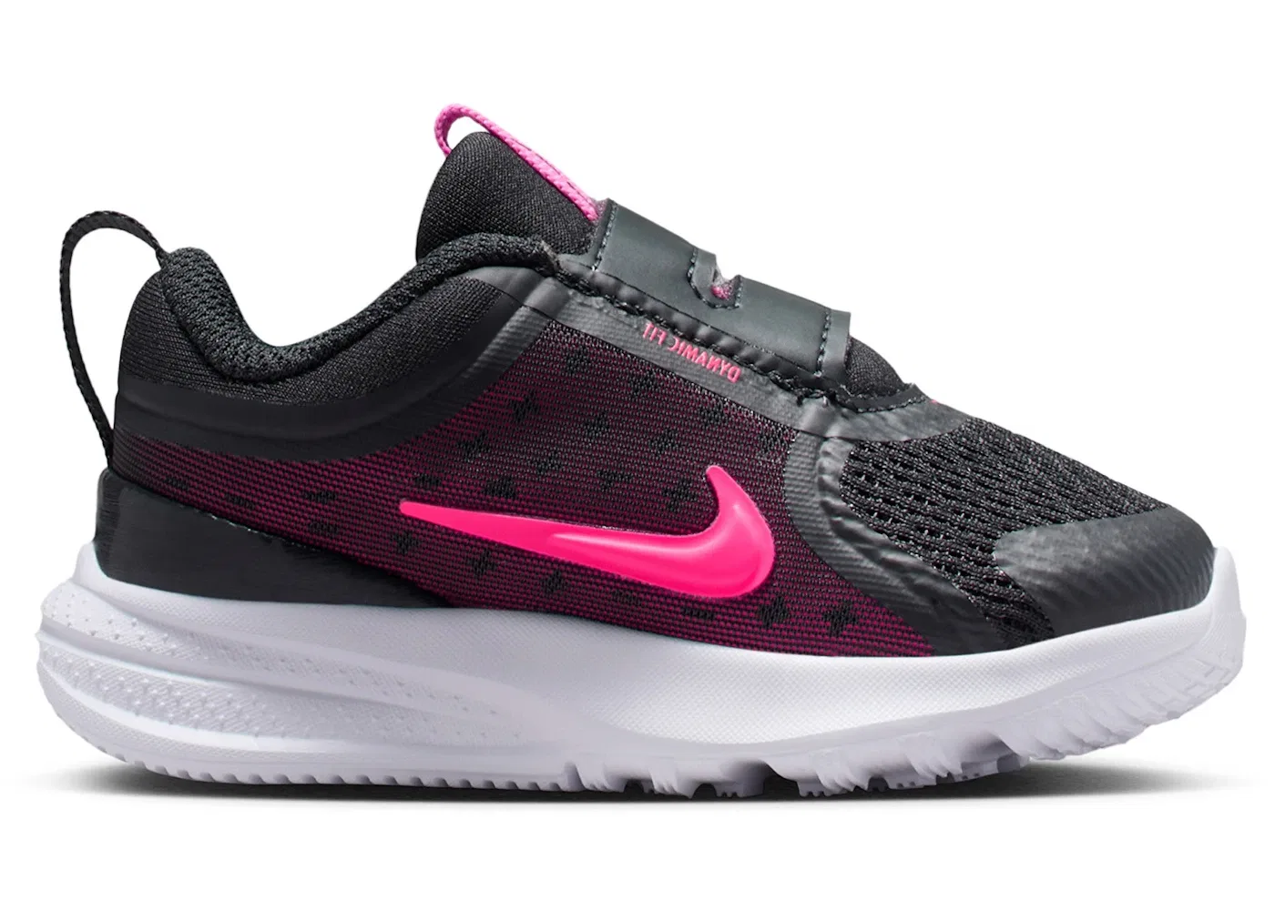 Детские кроссовки для бега с длинным шнурком Nike Star Runner 5 Nike, Off Noir/Playful Pink/Bright Crimson/Hyper Pink