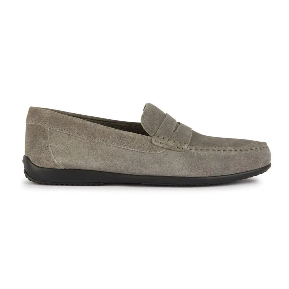Детские мокасины для мальчиков дышащие U Ascanio C Geox, Grey