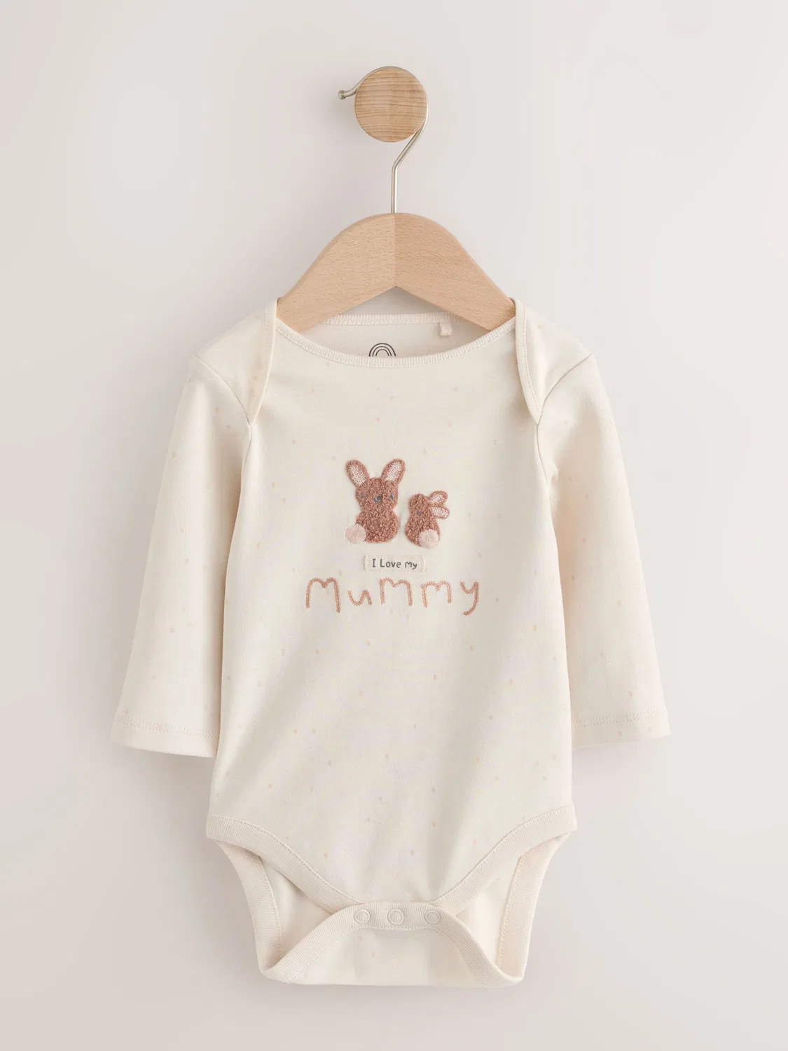 Нейтральное детское боди с длинными рукавами I Love My Mummy Next, Neutral I Love My Mummy