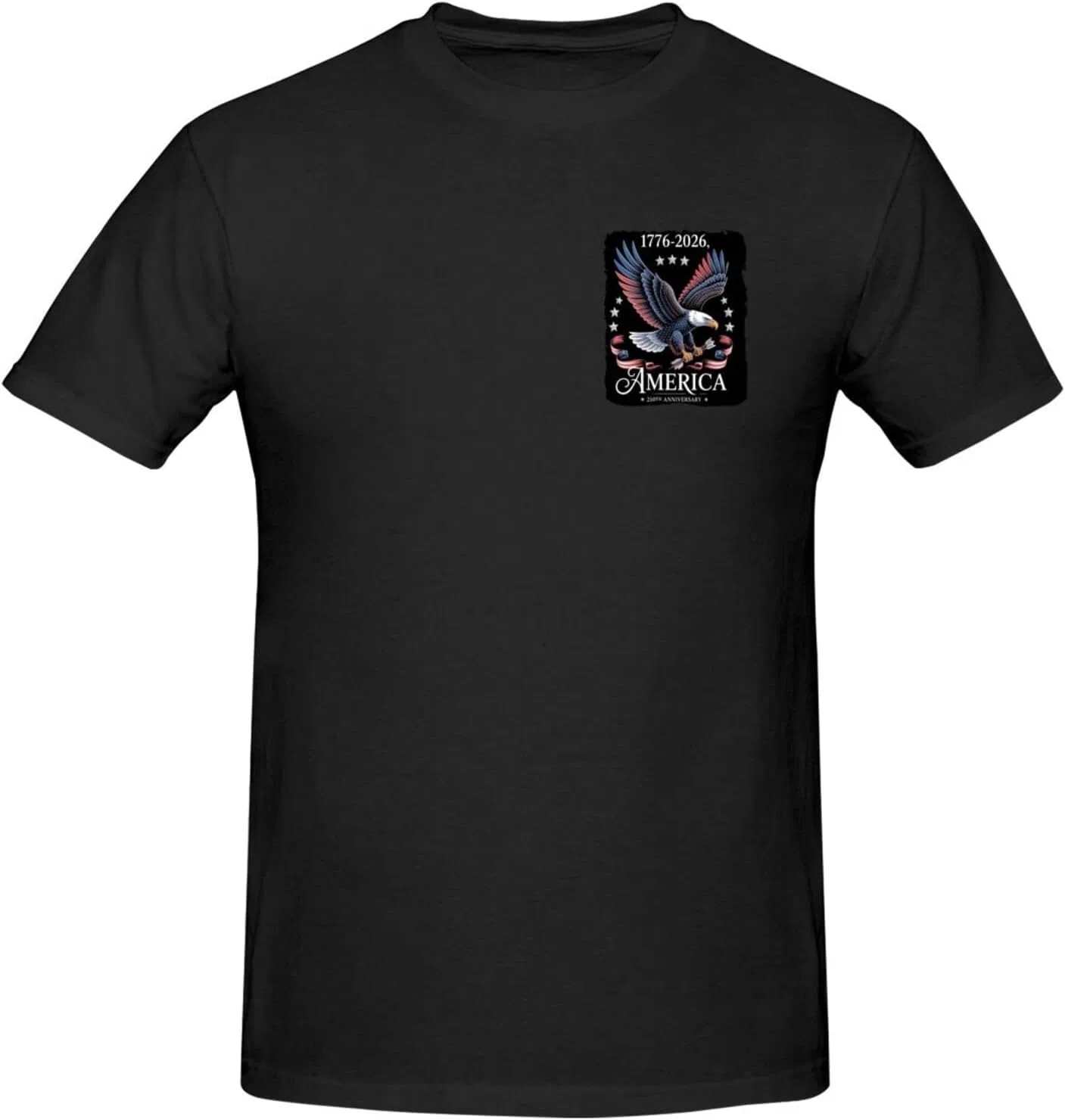 Мужская футболка с принтом 250th Anniversary Top, Black — фото 4