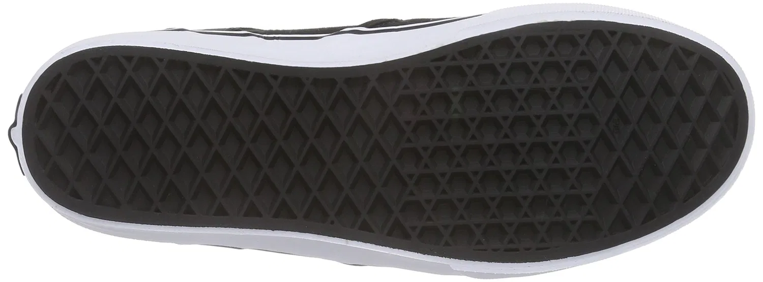 Детские кроссовки для мальчиков Vans Asher, Checker Black Black — фото 4