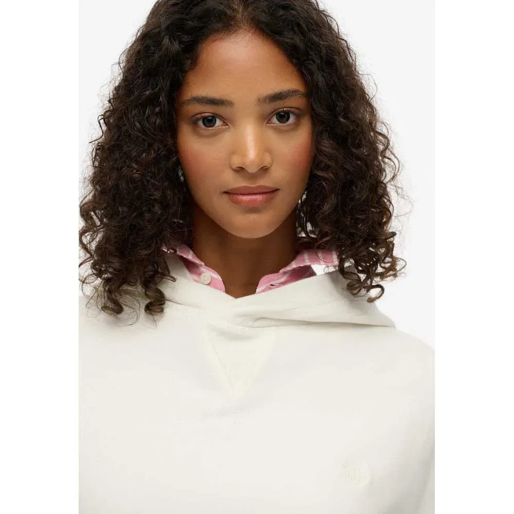 Женский свободный худи Studios Superdry, White — фото 4