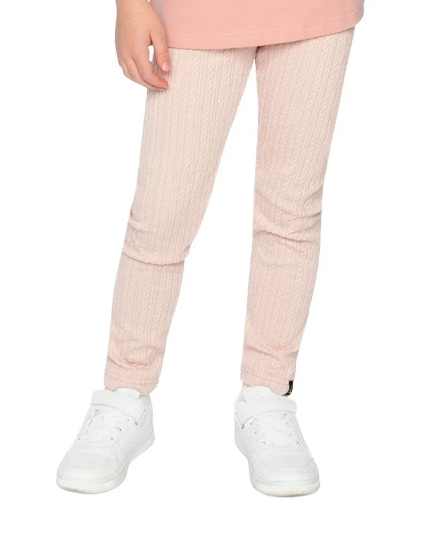 Леггинсы джаккардовые из коллекции Soft Poetry Deux par Deux, Pale Dusty Pink — фото 2