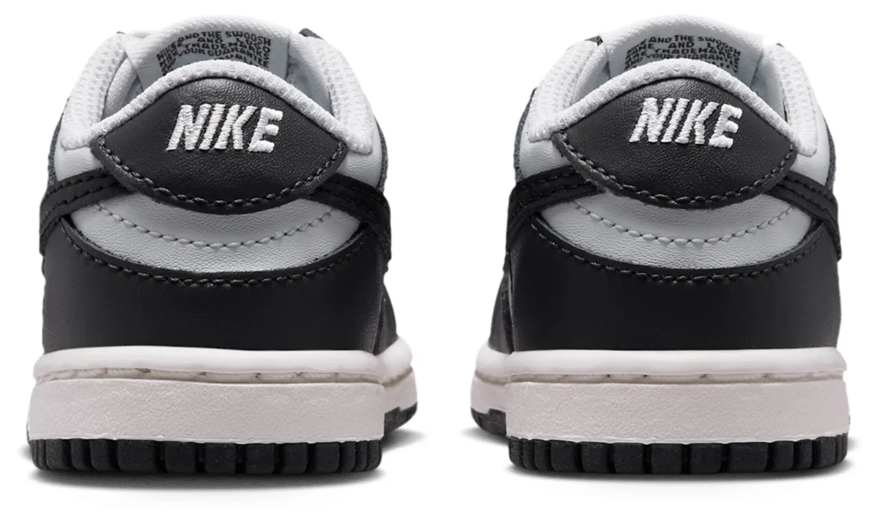 Детские кроссовки для мальчиков с ретро-дизайном Nike Dunk Low, Off Noir Black Phantom — фото 3