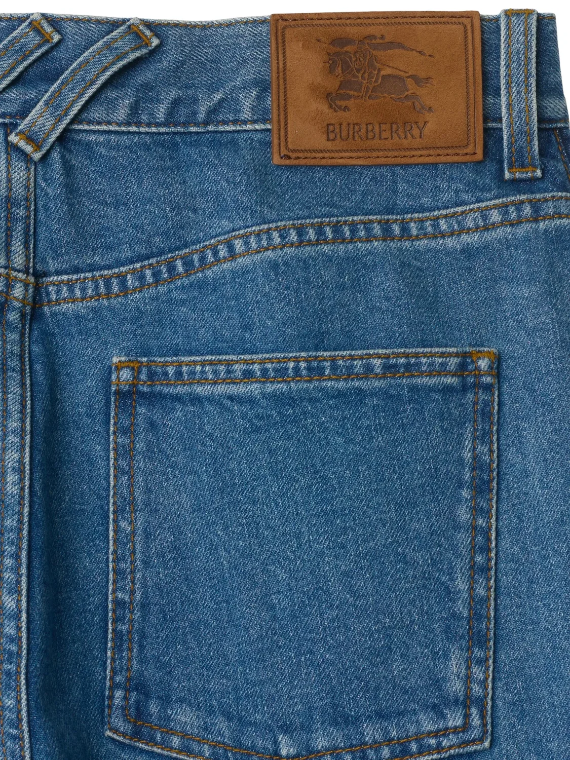 Джинсы с завышенной талией Burberry, синий — фото 2