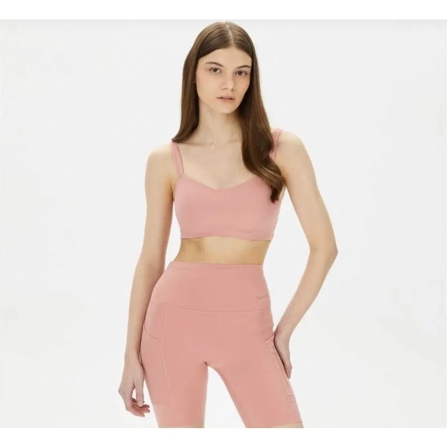 Спортивный бюстгальтер с средним уровнем поддержки Dri-Fit Alate Ellipse Medium-Support Padded Training, Nike, Пудрово-розовый — фото 4
