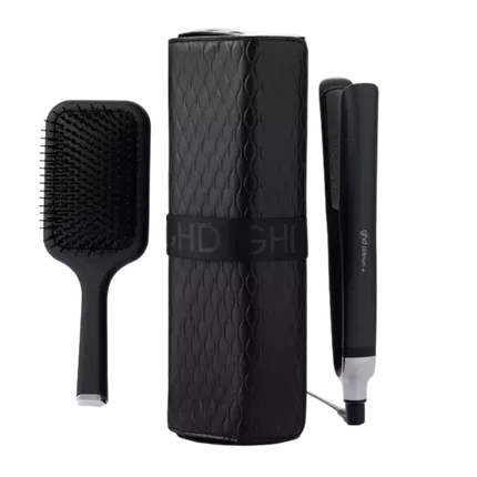 Выпрямитель для волос и щетка-лопатка Ghd Platinum+ Styler & Paddle Brush, Черный