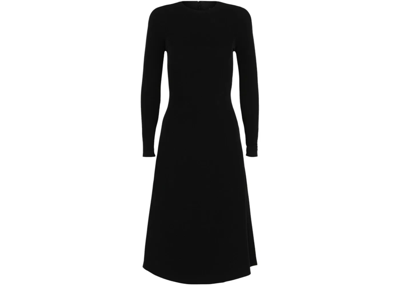 Женское платье миди с круглым вырезом A-Line Balenciaga, черный