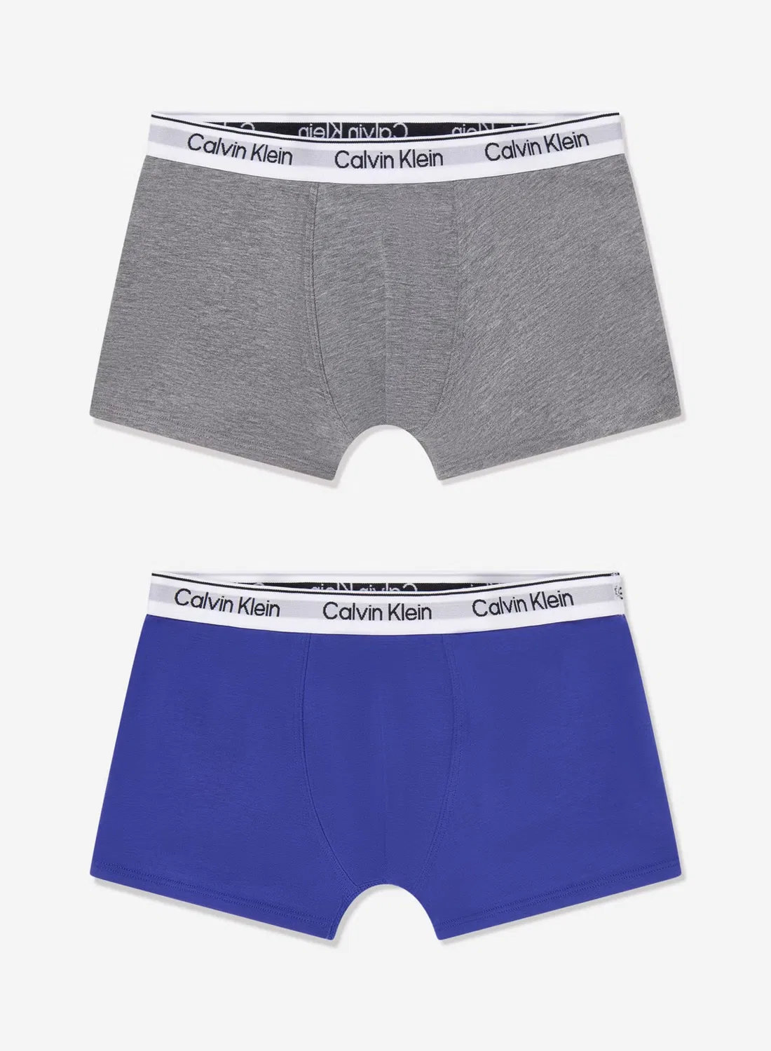 Трусы-боксеры с логотипом на поясе, комплект из 2 штук, Calvin Klein Jeans, серый