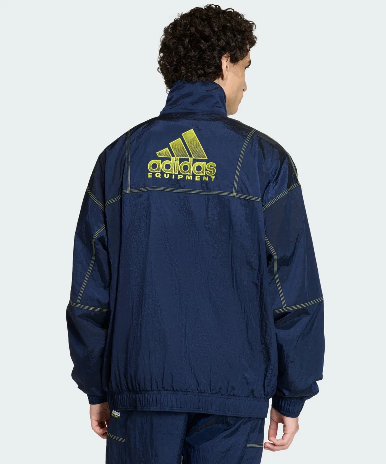 Мужская куртка-олимпийка с воротником, свободного кроя Adidas Originals, Blue — фото 3