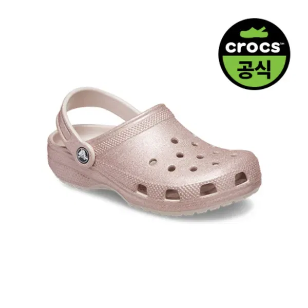 Сандалии детские классические глиттер, qug, Crocs Kids, серебристый — фото 2