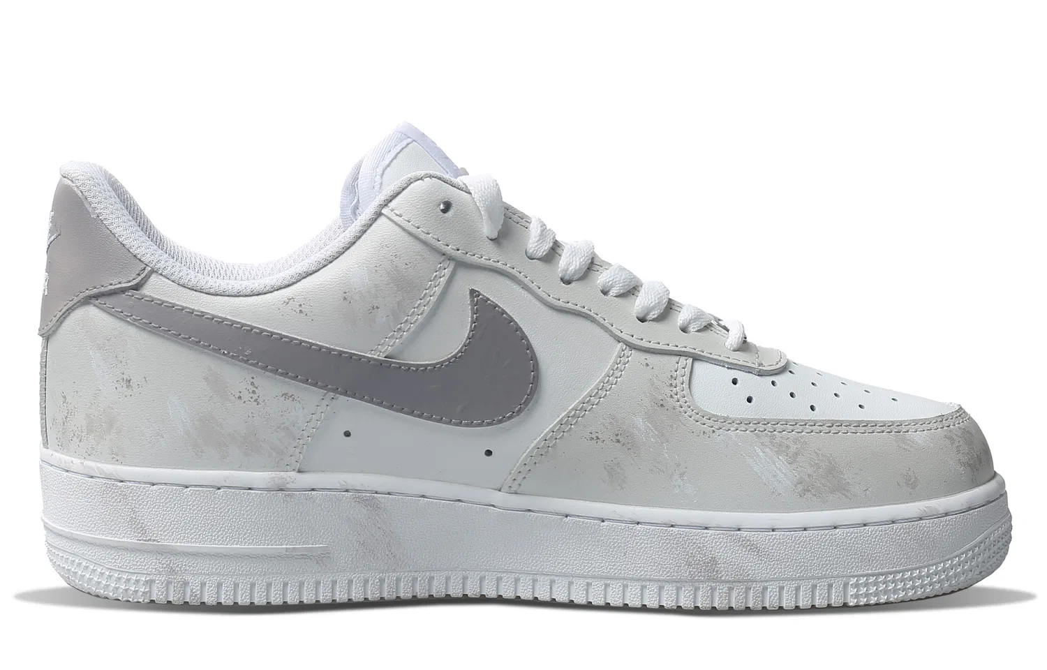 Детские кроссовки с низким верхом Nike Air Force 1, Beige Blue — фото 3