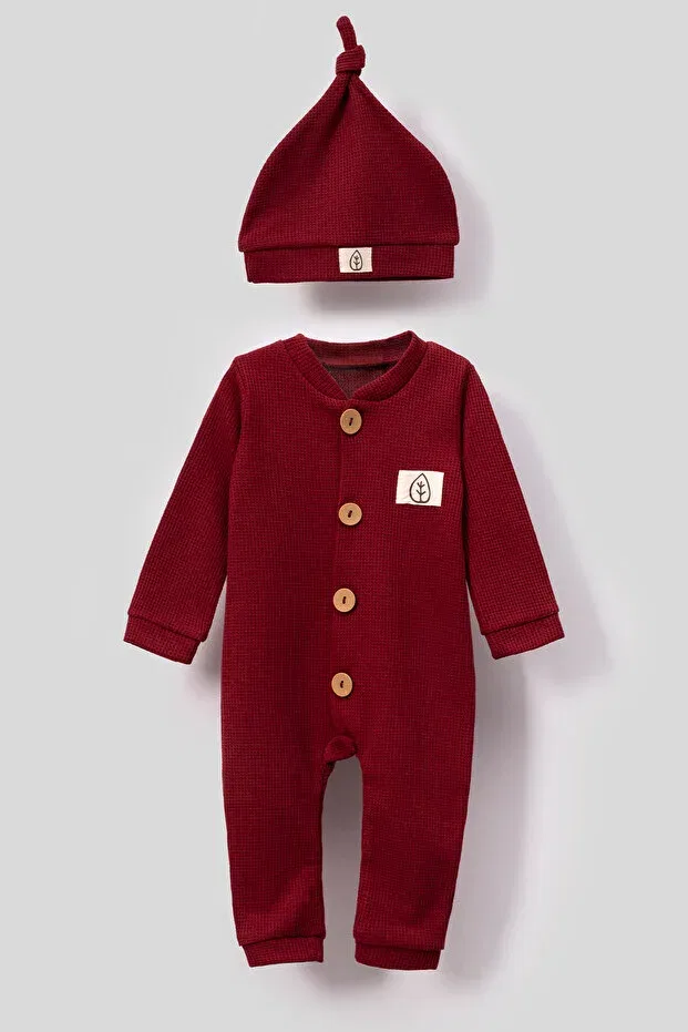 Детский комбинезон с длинным рукавом хлопковый Bubito, Red
