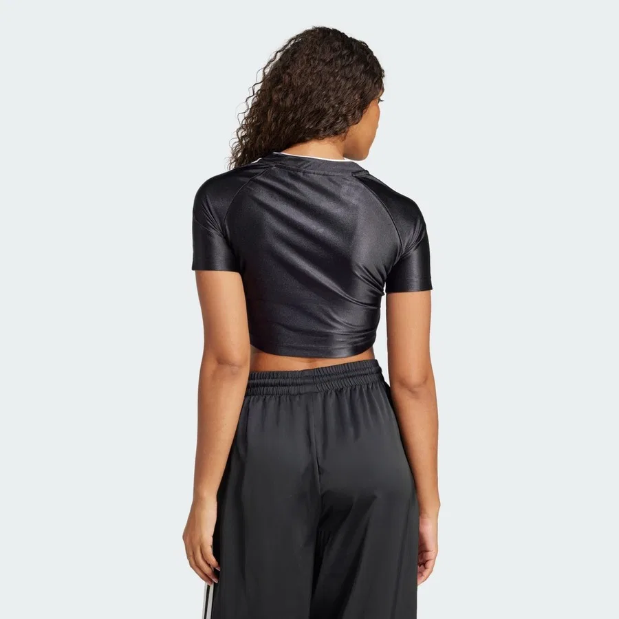 Футболка с длинным рукавом Teamgeist Baby Tee adidas, Черный — фото 2