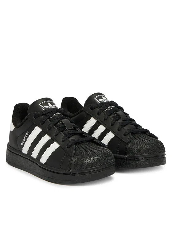 Кроссовки Superstar II C Adidas, черный — фото 2