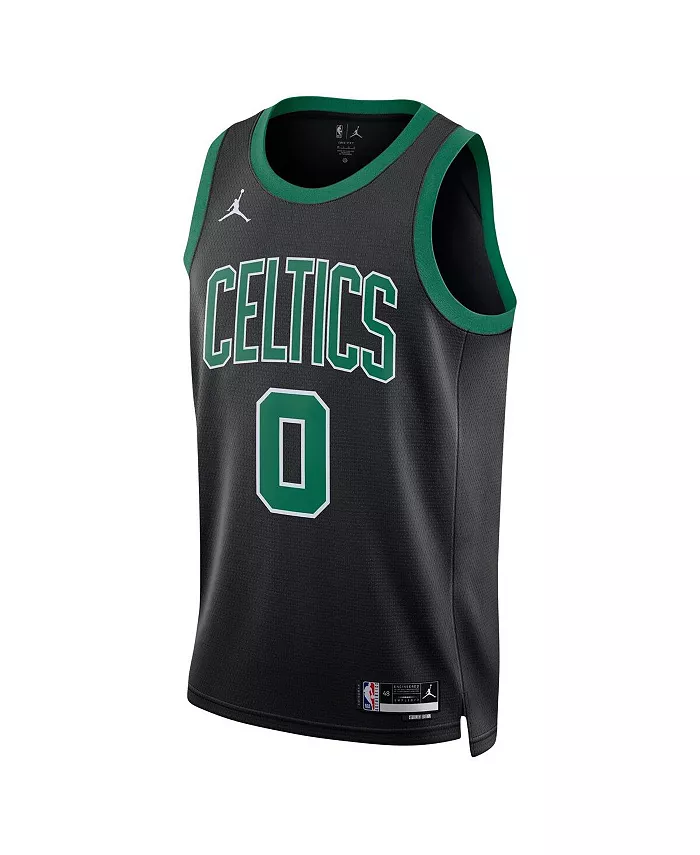 Мужская баскетбольная майка Jordan Jayson Tatum Boston Celtics Swingman Nike, черный — фото 2
