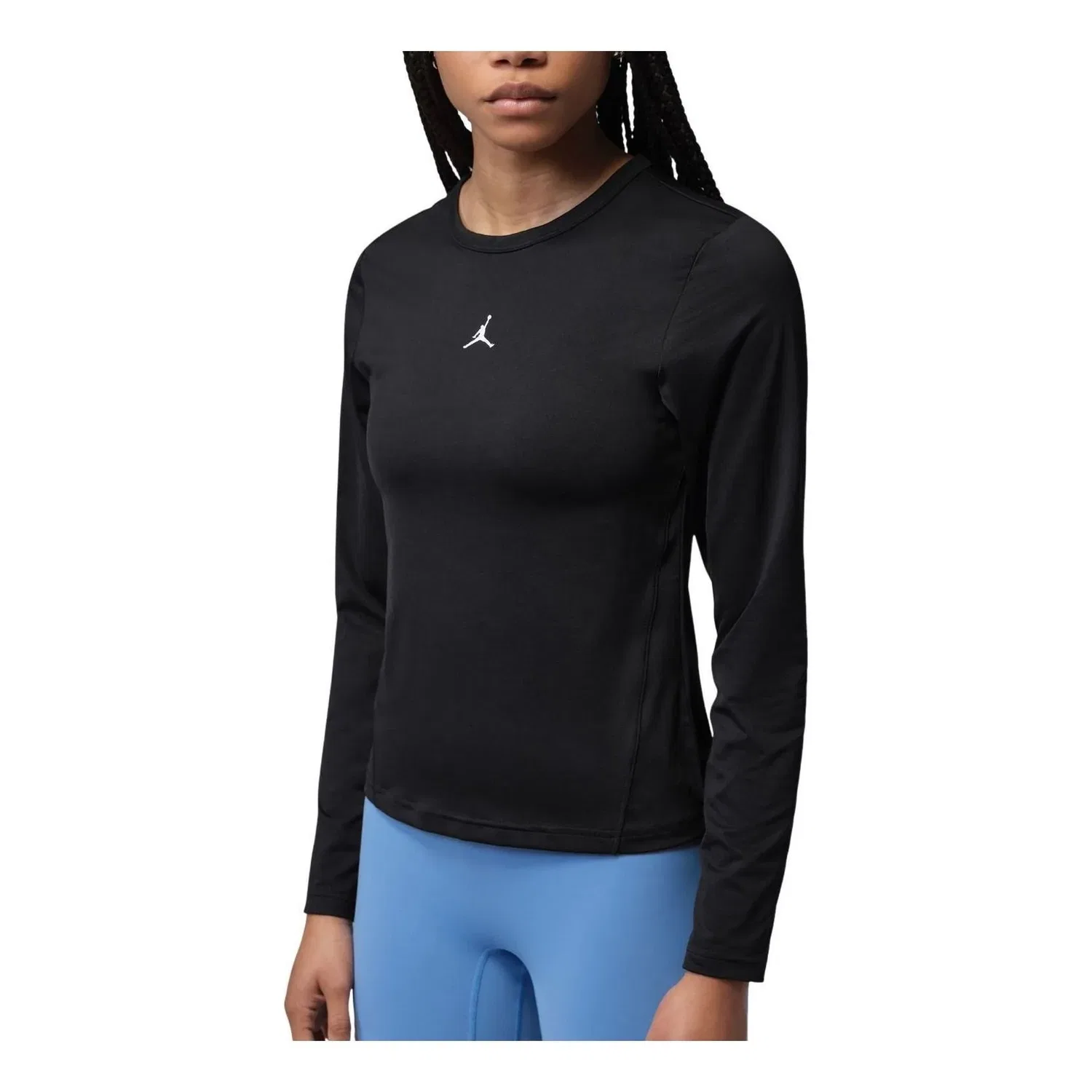 Женская футболка Sport Essentials Dri-FIT T-Shirt 'Black White' Jordan, Black/White