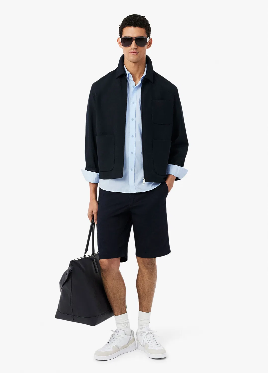 Рубашка Lacoste Regular Fit, синяя — фото 4