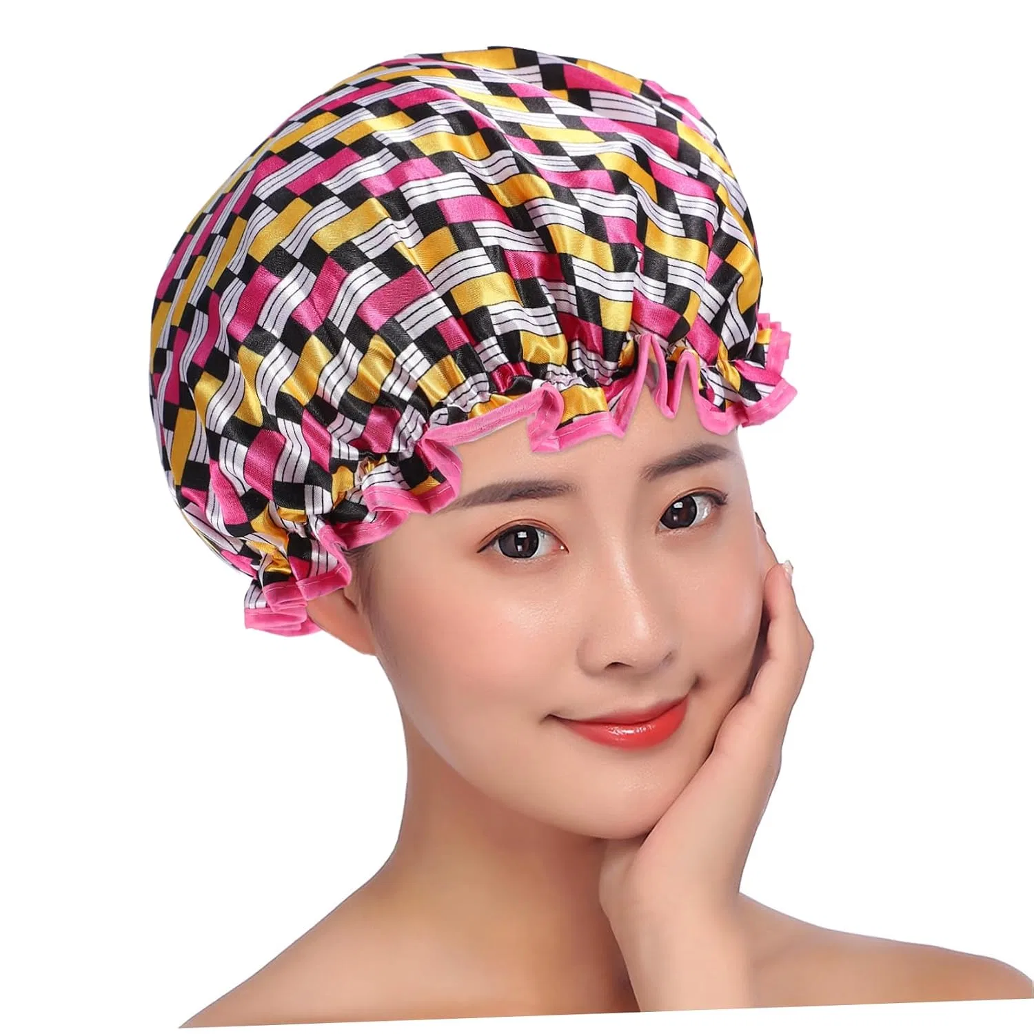 Шапочка для душа набор из 3 штук, Polyester, 26cm, VALICLUD — фото 3
