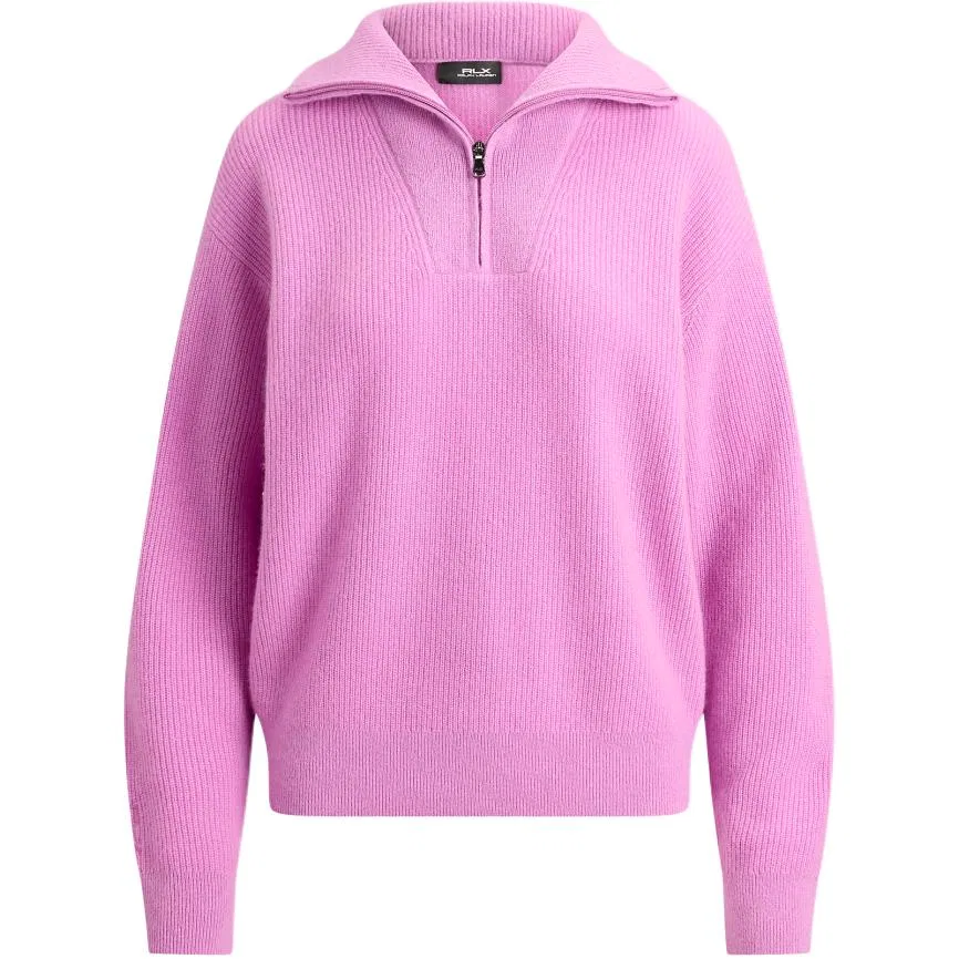 Женский кашемировый свитер с воротником-стойкой Purple Polo Ralph Lauren, Purple