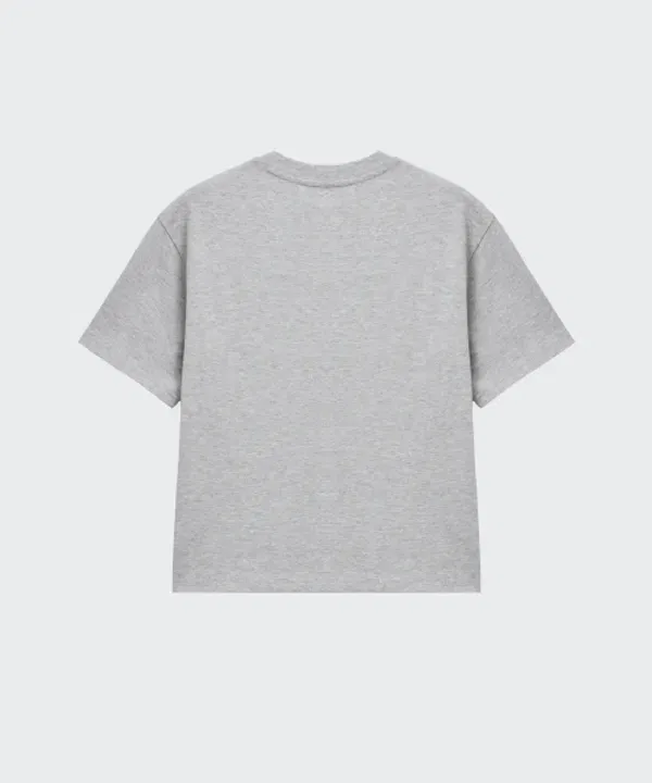 Футболка, оверсайз, круглая горловина, Musinsa Standard Kids, Medium Gray — фото 4