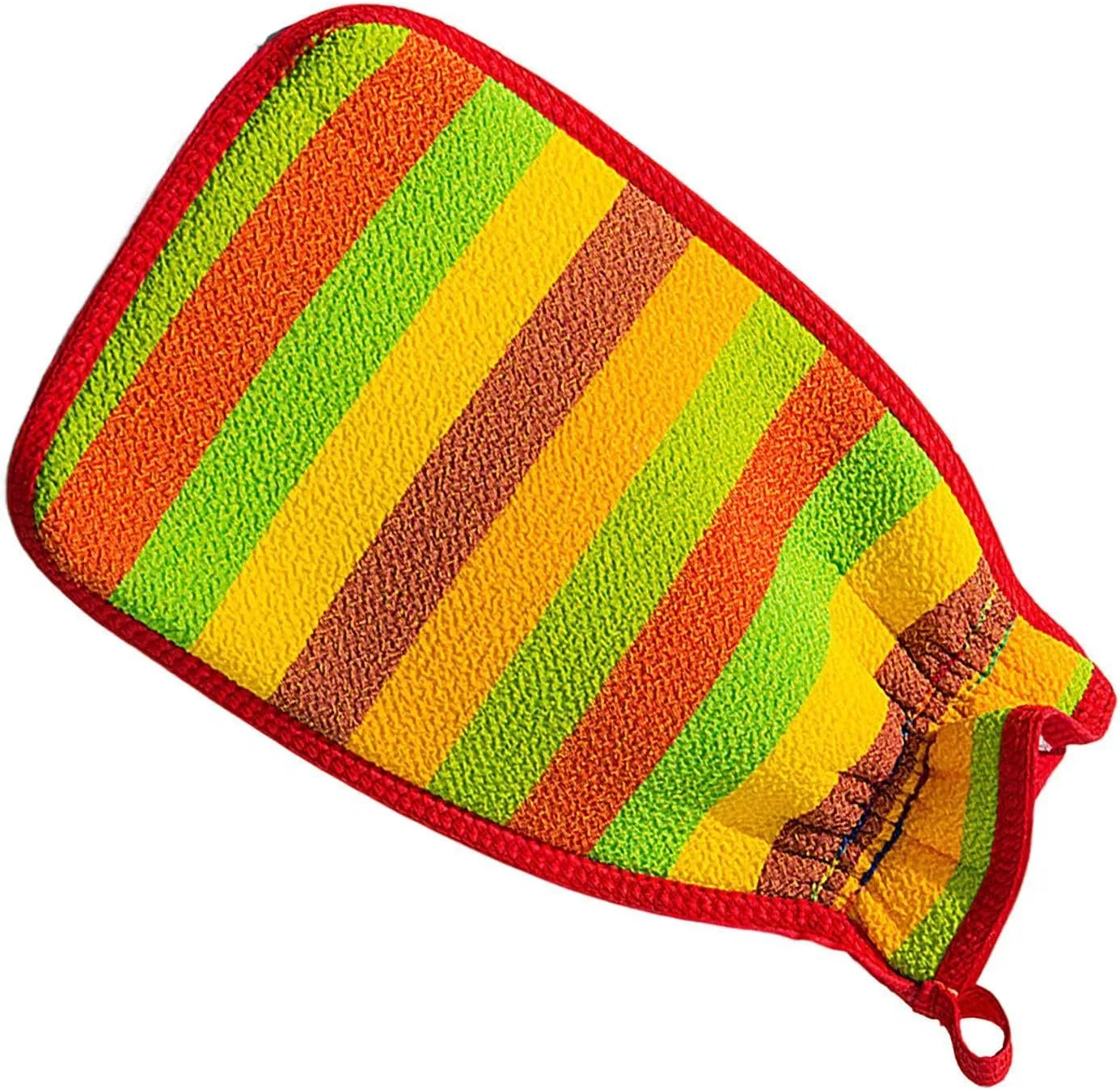 Genérico Перчатка для отшелушивания тела, 1 шт, 24 x 14 x 0.5 см, Yellow