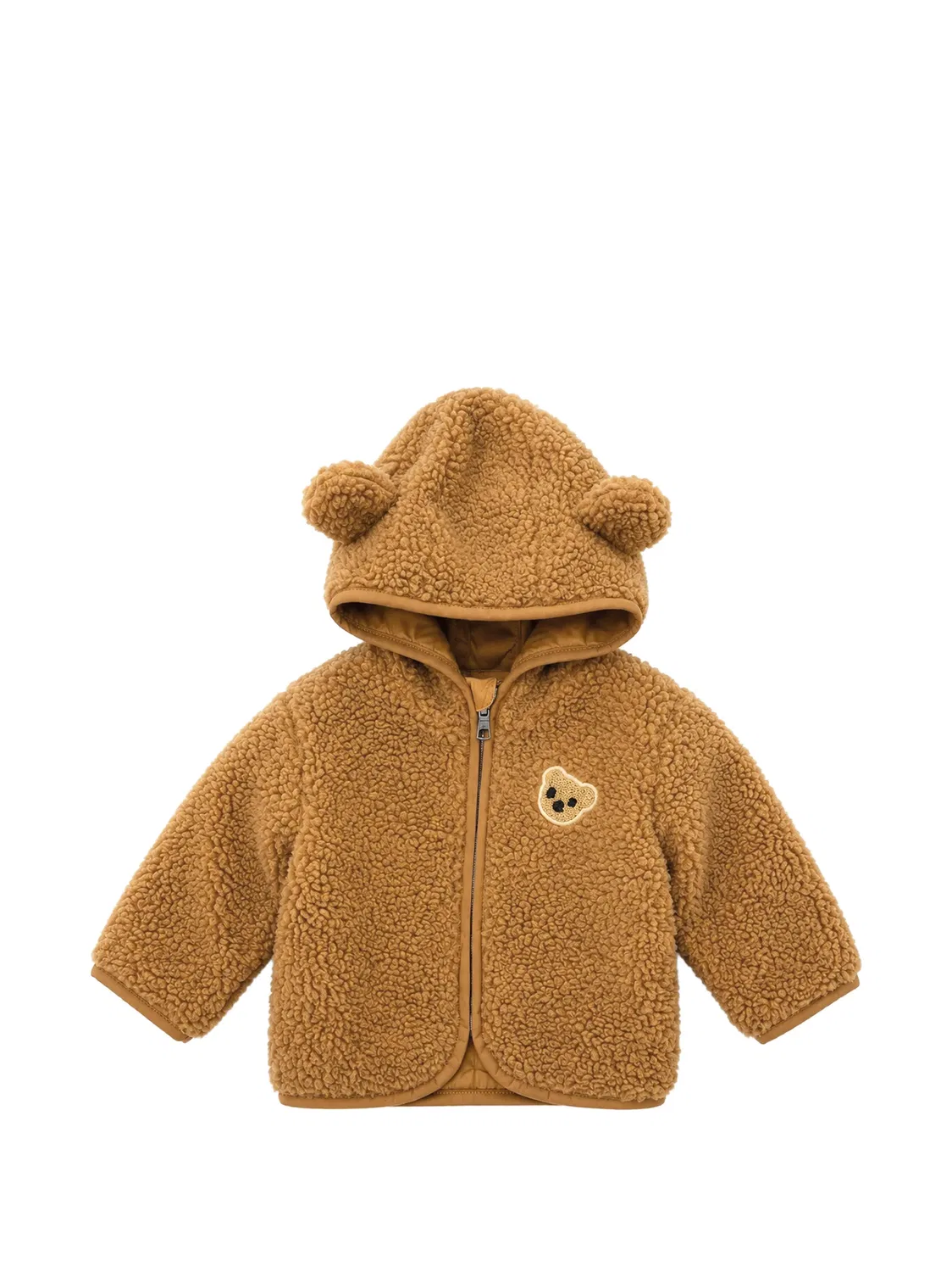 Куртка с капюшоном и нашивкой Palm Angels Kids, нейтральные цвета