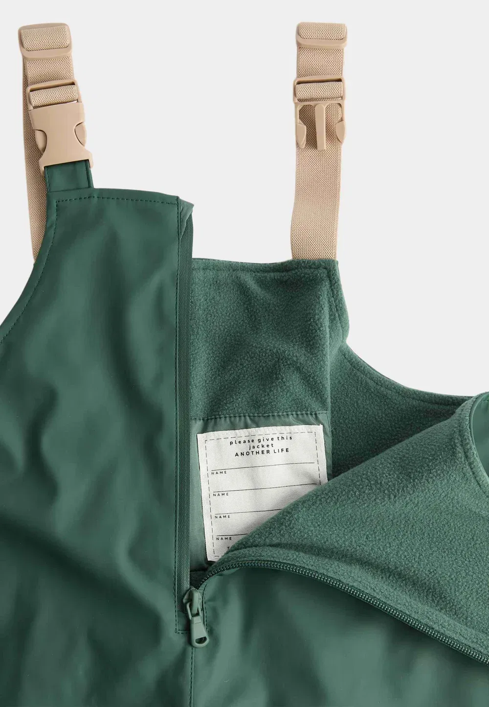 Водонепроницаемые комбинезоны (2-8 лет), унисекс - дождевые брюки Marks & Spencer, Bottle Green — фото 3