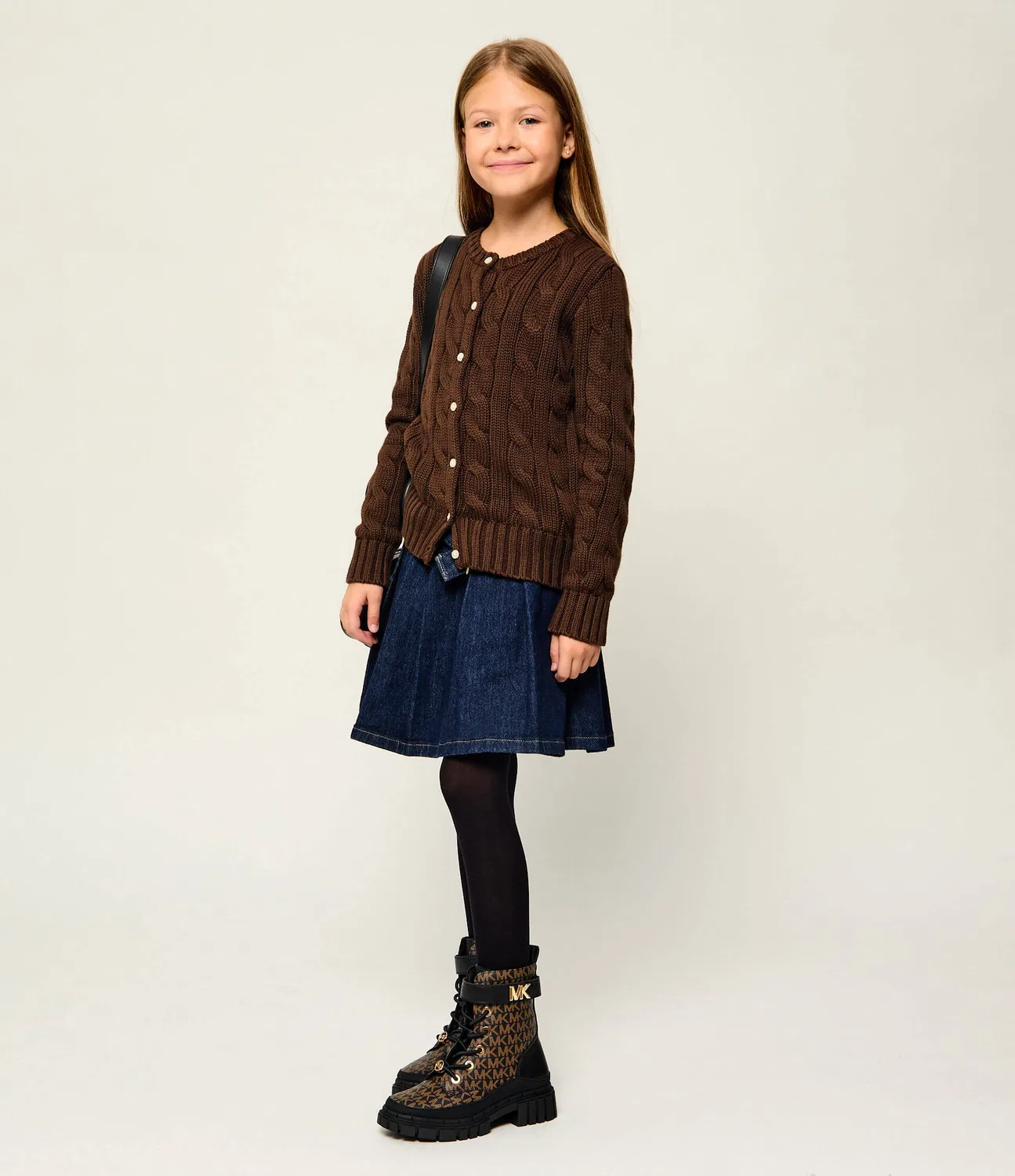 Ботильоны Blake MK Michael Kors Kids, Marrone — фото 2