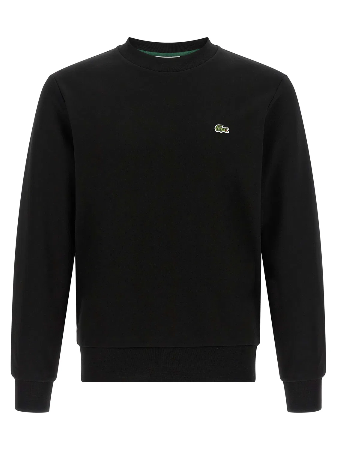 Мужской свитшот с вышитым логотипом, черный Lacoste, Black