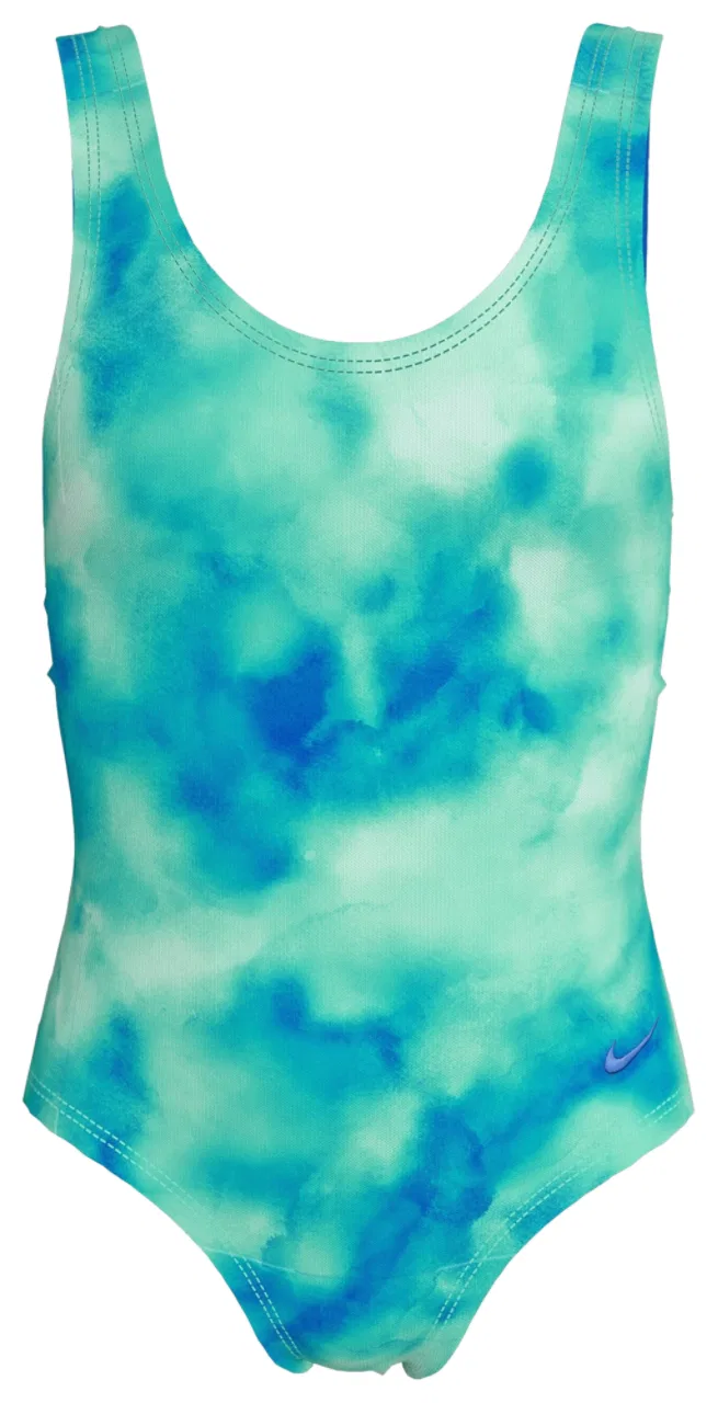 Купальник для девочек U-Back Nike, цвет Blue/Bleached Turquoise