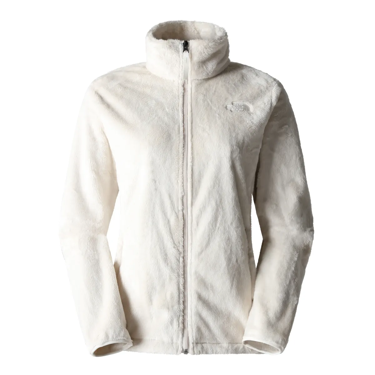 

Флисовая куртка The North Face "W OSITO JACKET" с вышивкой логотипа на ключицах и плечах, белый