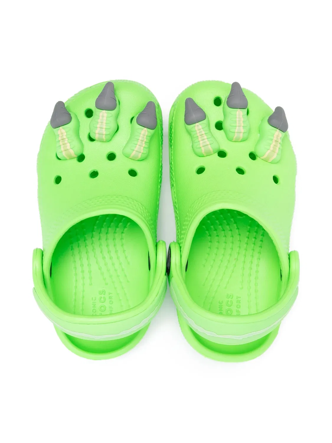 Клоги "Динозавровые Когти" Crocs, зеленый — фото 2