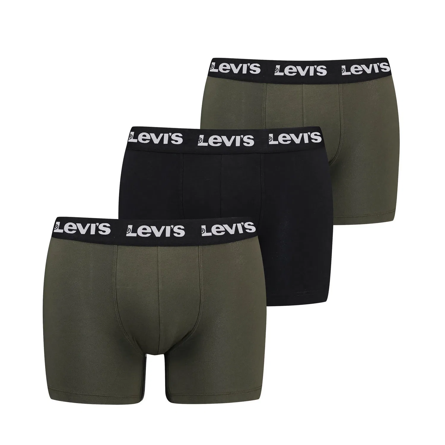 Мужские боксеры 3er Pack Levi's, Black/Grun