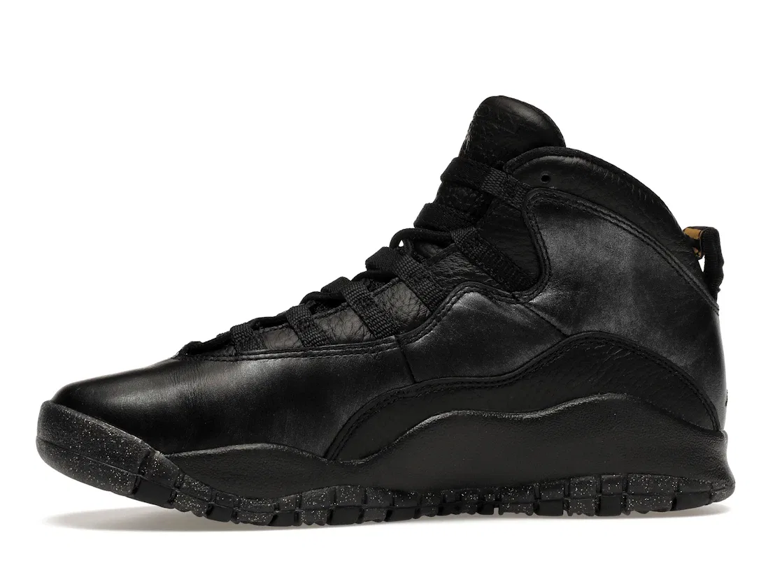 Детские кроссовки Lifestyle Jordan 10 Retro Jordan, Black/Dark Grey-Metallic Gold — фото 3