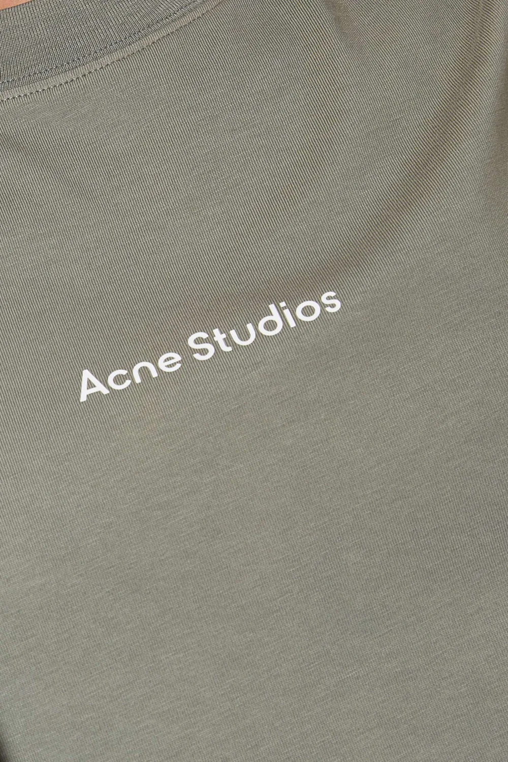 Футболка с коротким рукавом Mended Logo Acne Studios — фото 4