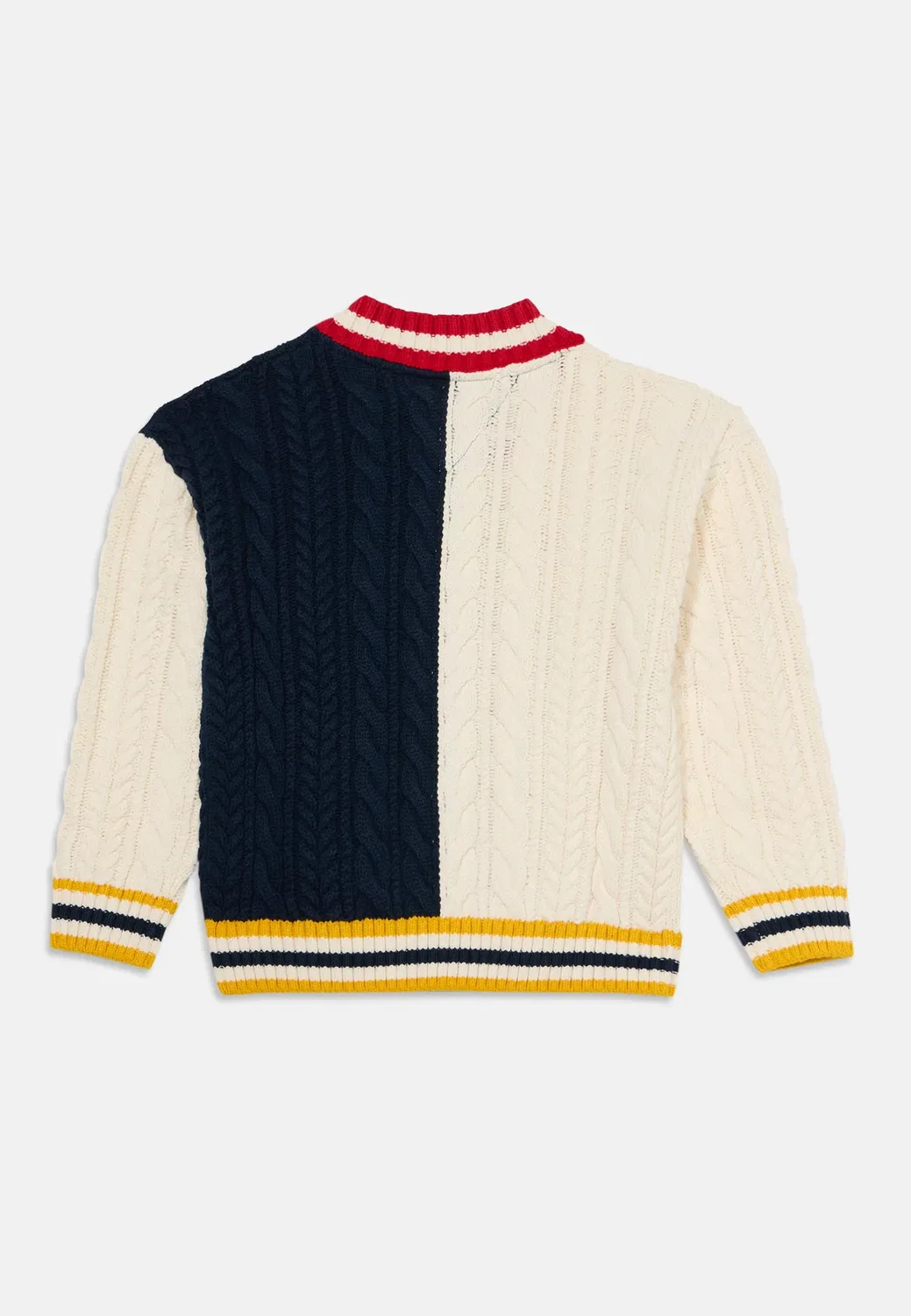 Джемпер Rugby Cable унисекс Tommy Hilfiger, Ivory Petal/Navy Blocking — фото 2