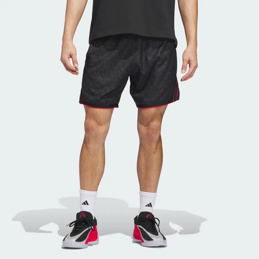 Шорты спортивные с принтом Anthony Edwards Crazy Lite AOP adidas, Черный