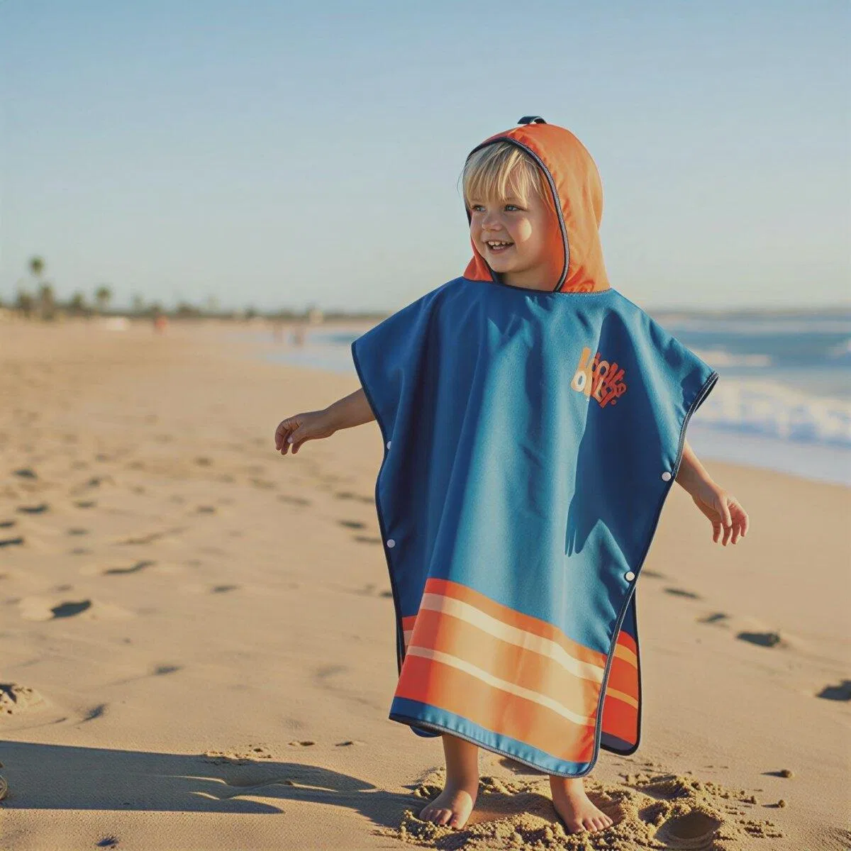 Детский пончо для переодевания Kiddo Poncho Surf Mdns, Grun