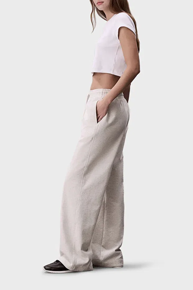 Женские брюки хлопковые Regular Fit Calvin Klein, Gray — фото 4