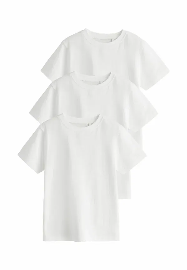 Футболка хлопковая Monochrome 3 pack short sleeve Next белый
