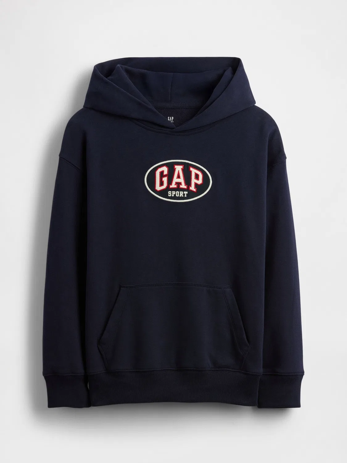 Худи, мягкий френч-терри, Sport Logo Hoodie Gap, темно-синий