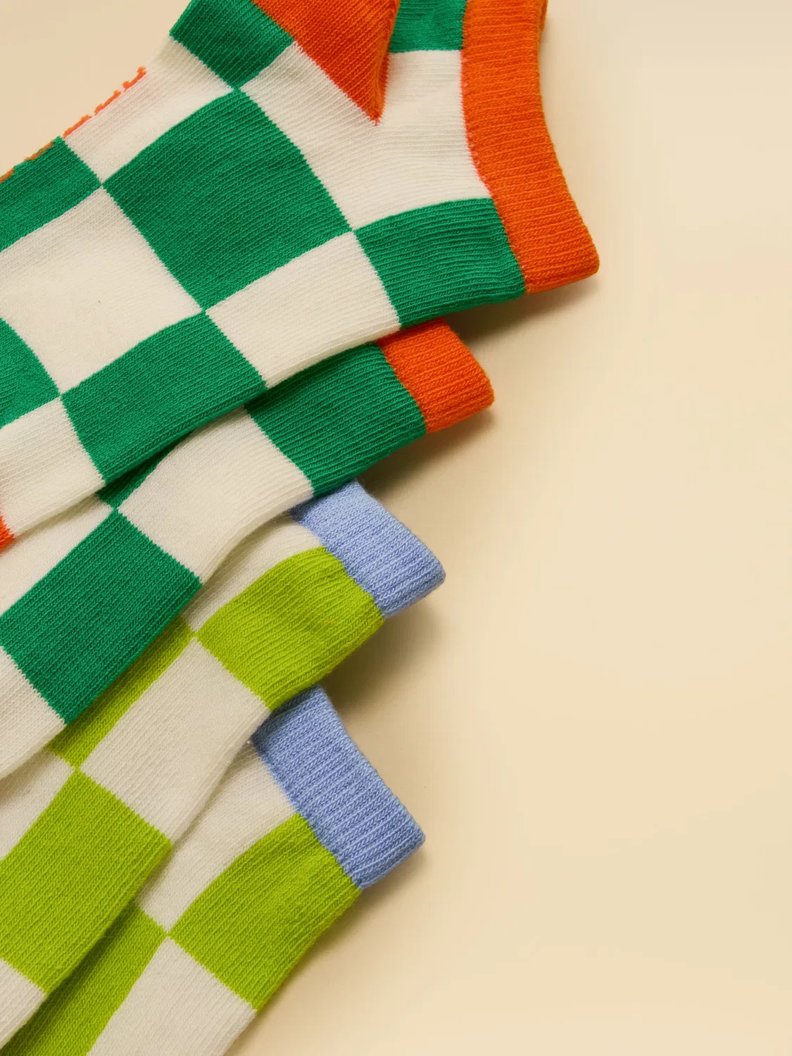Носки Joules Kids' Rilla 5-Pack, мульти-шахматка — фото 3