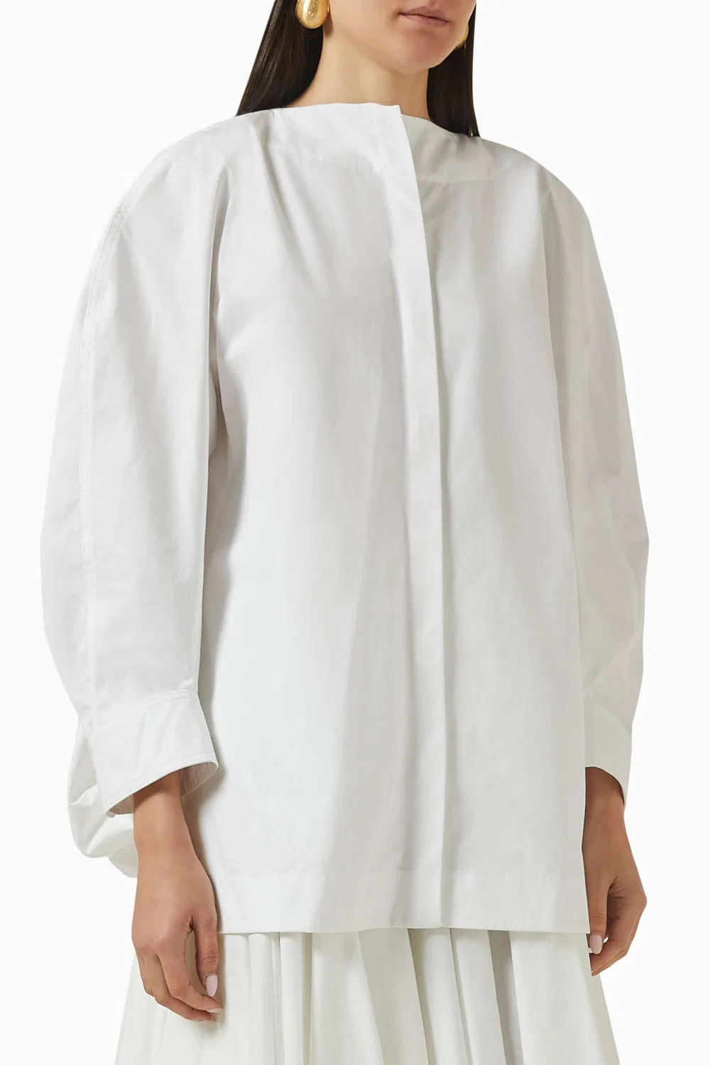 Рубашка хлопковая La Chemise Pittore Jacquemus, белый