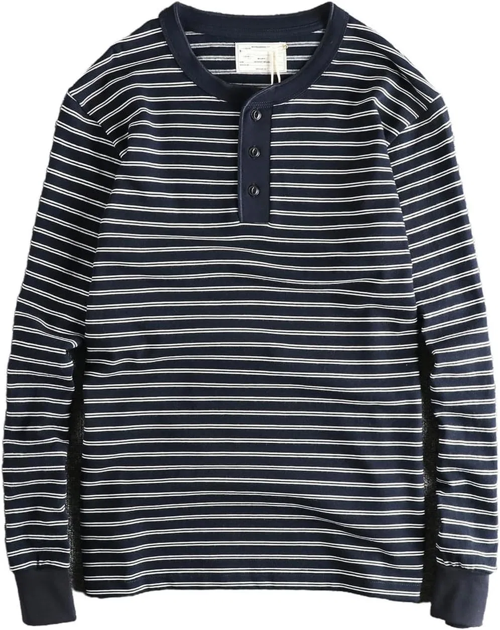 Мужская длинная футболка с полосками оверсайз, Dark Blue Stripes