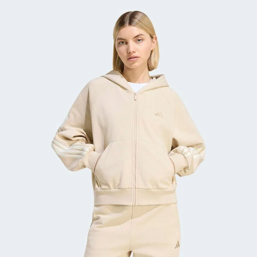 Женская куртка с длинным рукавом Kıt adidas, Кремовый