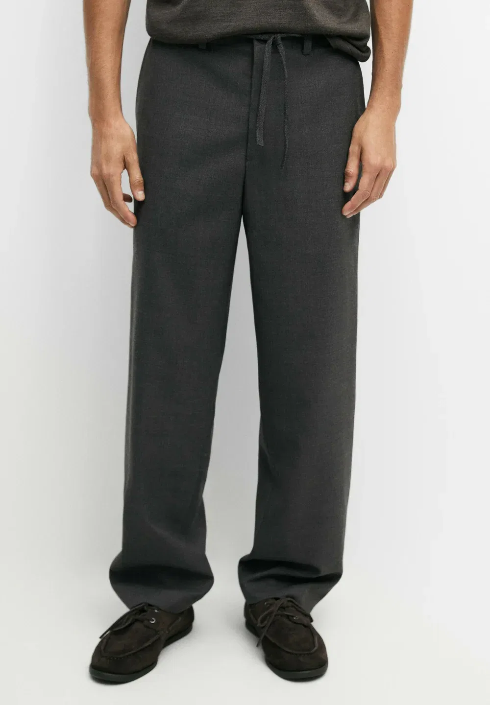 Брюки из 100% шерсти Massimo Dutti, Grey