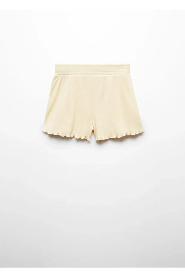 Детские шорты для девочек хлопковые Mango Kids, Yellow