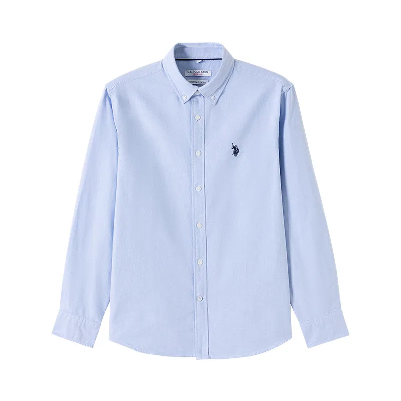 Рубашка мужская с отложным воротником, U.S. POLO ASSN., Navy Blue — фото 3