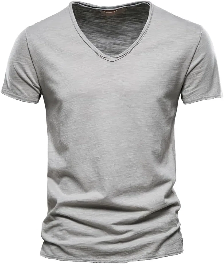 Мужская футболка с V-образным вырезом Lightweight, Light Grey